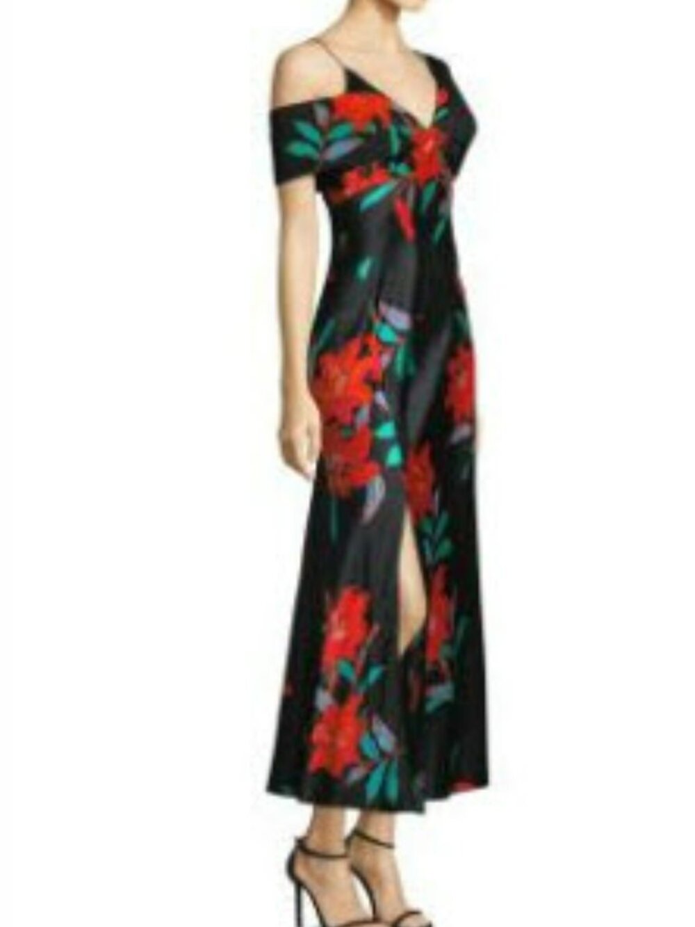 DVF Silk and Chiffon Maxi Dress